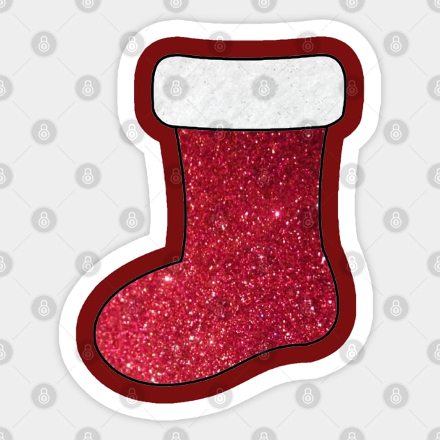 Christmas Stockings Sticker by Glenn Landas Digital Art